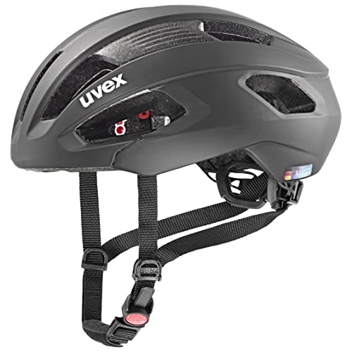 uvex rise cc - sicherer Performance-Helm für Damen und Herren - individuelle Größenanpassung - optimierte Belüftung - all black matt - 52-56 cm von Uvex