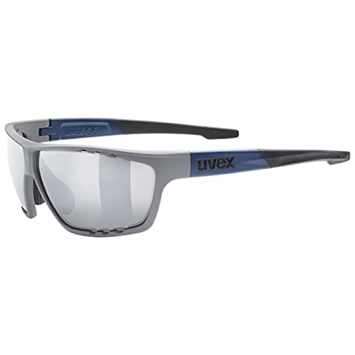 uvex Unisex – Erwachsene, sportstyle 706 Sportbrille, rhino deep space mat/silver, one size von Uvex