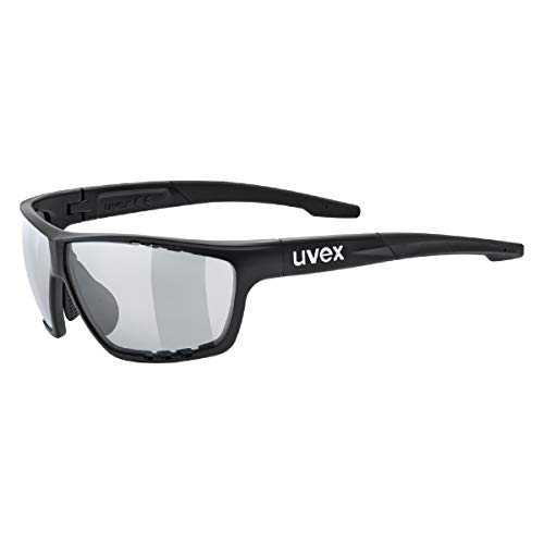 uvex sportstyle 706 V - Sportbrille für Damen und Herren - selbsttönend - beschlagfrei - black matt/smoke - one size von Uvex
