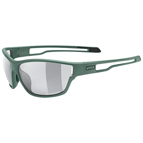uvex sportstyle 806 V - Outdoorbrille für Damen und Herren - selbsttönend - beschlagfrei - moss green matt/variomatic - one size von Uvex