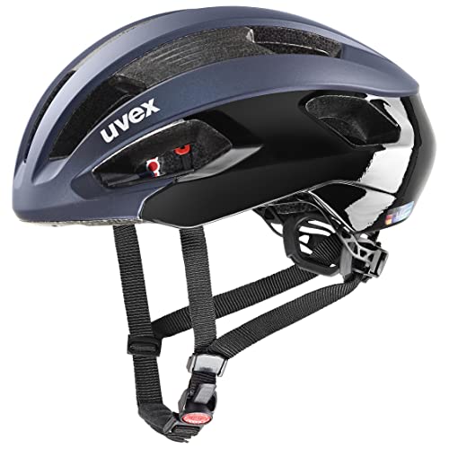 uvex rise cc - sicherer -Helm für Damen und Herren - individuelle Größenanpassung - optimierte Belüftung - deep space-black matt - 52-56 cm von Uvex