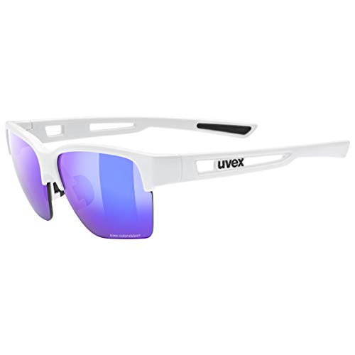 uvex sportstyle 805 CV - Outdoorbrille für Damen und Herren - verspiegelt - konstraststeigernd - white/plasma daily - one size von Uvex