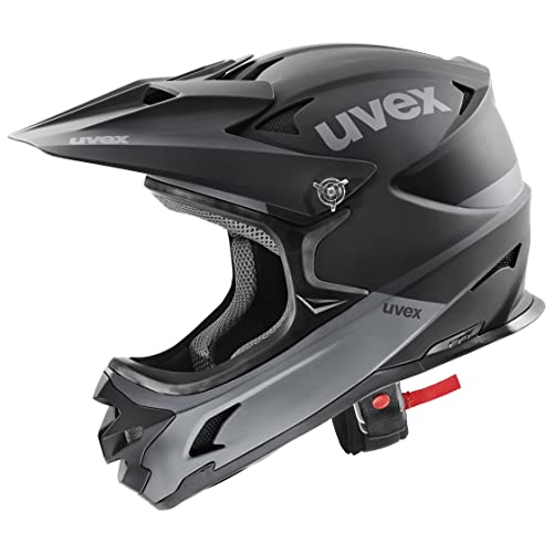 uvex hlmt 10 - robuster MTB-Helm für Damen und Herren - vier verfügbare Schalengrößen - optimierte Belüftung - black-grey matt - 58-60 cm von Uvex