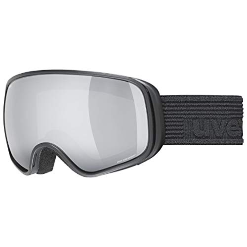 uvex scribble FM sph - Skibrille für Kinder - verzerrungs- & beschlagfrei - verzerrungsfreie Sicht - black/silver-clear - one size von Uvex