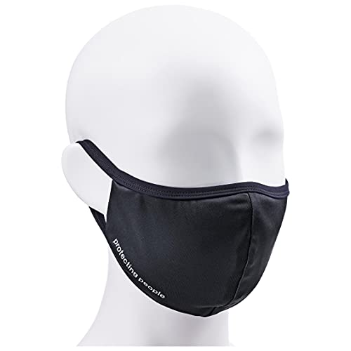 uvex face mask Gesichtsmaske - wiederverwendbar & waschbar - desinfizierbar - black - S/M (51-57 cm) von Uvex