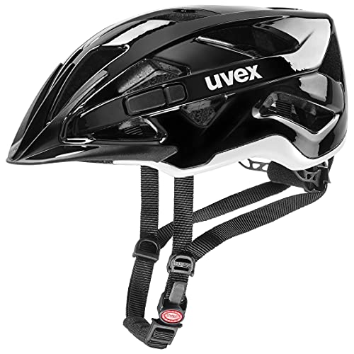 uvex active - sicherer Allround-Helm für Damen und Herren - individuelle Größenanpassung - erweiterbar mit LED-Licht - black white - 56-60 cm von Uvex