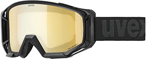 uvex athletic CV - Bike Goggle für Damen und Herren - Filterkategorie 1 - konstraststeigernd - black matt/mirror gold - one size von Uvex