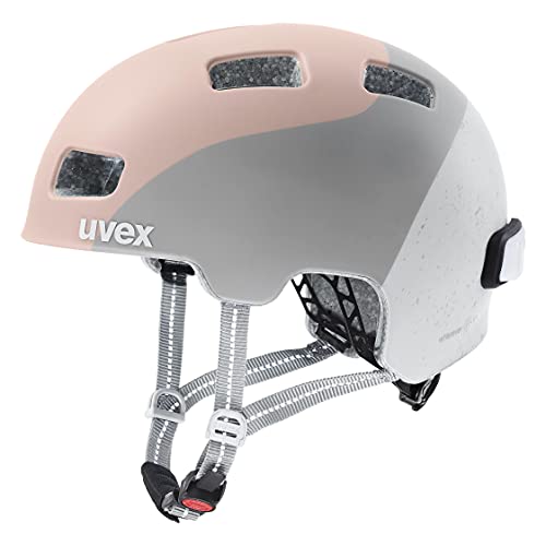 uvex city 4 Women's Edition - leichter City-Helm für Damen und Herren - inkl. LED-Licht - individuelle Größenanpassung - dust rose - grey matt - 55-58 cm von Uvex
