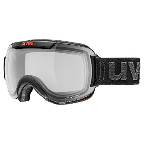 uvex downhill 2000 VP X - Skibrille für Damen und Herren - selbsttönend - polarisiert - black matt/smoke-smoke - one size von Uvex
