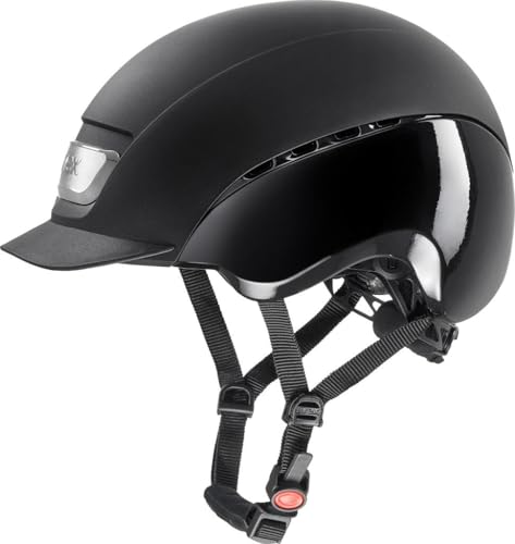 uvex elexxion pro - robuster Reithelm für Damen und Herren - individuelle Größenanpassung - optimale Belüftung - Black matt-Black Shiny - 55-56 cm uvex elexxion pro - robuster Reithelm für Damen und Herren - individuelle Größenanpassung - optimale Belüftung - Black matt-Black Shiny - 55-56 cm von Uvex