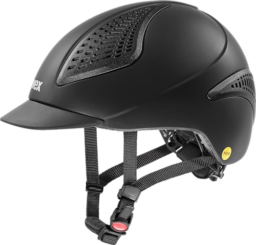 uvex exxential III MIPS - Leichter Unisex Reithelm - individuelle Größenanpassung - black mat XXS-S von Uvex