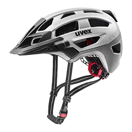 uvex finale light - sicherer City-Helm für Damen und Herren - inkl. LED-Licht - individuelle Größenanpassung - silver - 52-57 cm von Uvex