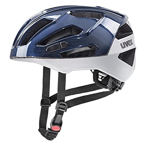uvex gravel x - sicherer Performance-Helm für Damen und Herren - individuelle Größenanpassung - optimierte Belüftung - deep space - silver - 56-61 cm von Uvex