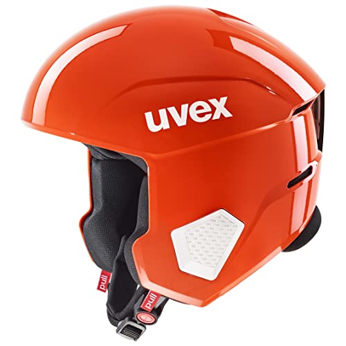 uvex invictus - Skihelm für Damen und Herren - optimierte Belüftung - Notfall-Wangenpolster - fierce red - 55-56 cm von Uvex
