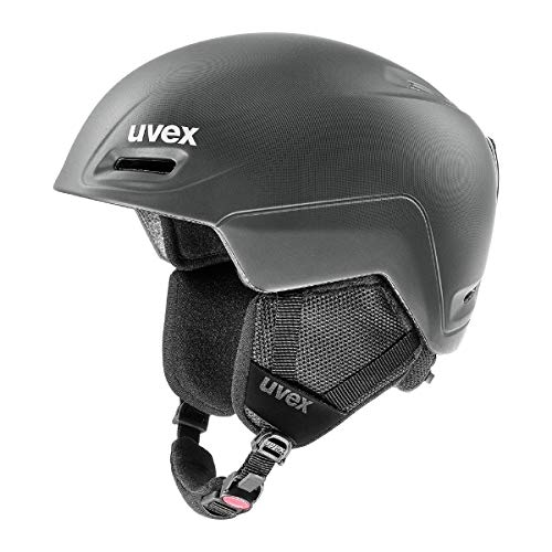 uvex jimm - leichter Skihelm für Damen und Herren - individuelle Größenanpassung - Lautsprecher-kompatibel - black-anthracite matt - 52-55 cm von Uvex