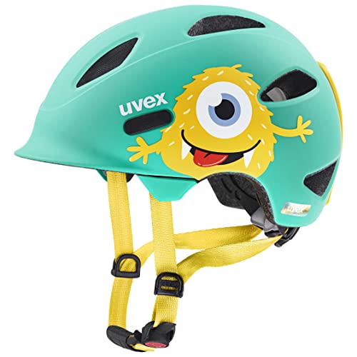 uvex oyo style - leichter Kinder-Helm - intergierter Seitenschutz - individuelle Größenanpassung - monster lagoon matt - 56-61 cm von Uvex