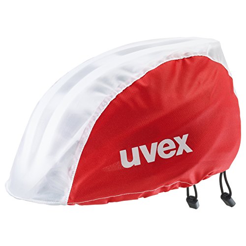 uvex Unisex – Erwachsene, rain cap bike Zusatzbehör, red white, S/M von Uvex
