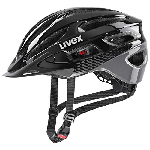 uvex true - leichter Allround-Helm für Damen - individuelle Größenanpassung - erweiterbar mit LED-Licht - black - grey - 52-55 cm von Uvex