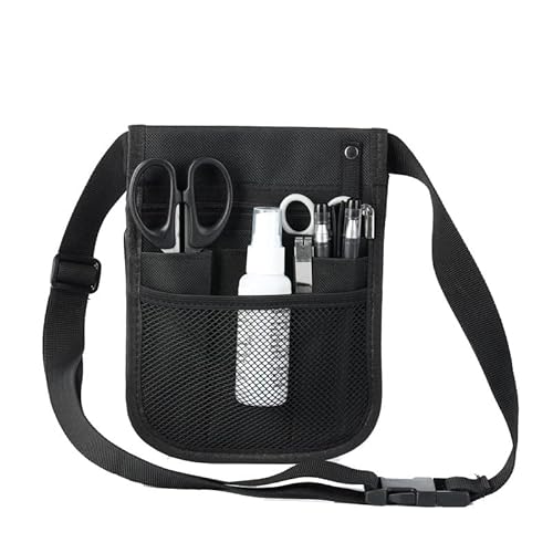 Krankenschwestergürtel Organizer Hüfttasche Tasche für Krankenschwesterzubehör 2-seitig – 8 Taschen Organizer Utility Gürtel, medizinische Schere Pflege Kit Werkzeugkoffer von uxcellmo