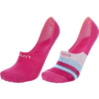 2er Pack UYN Ghost 4.0 Socken Füßlinge pink/pink multicolor 41-42 von Uyn