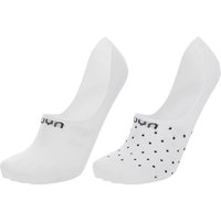 2er Pack UYN Ghost 4.0 Socken Füßlinge white-white/black 45-46 von Uyn