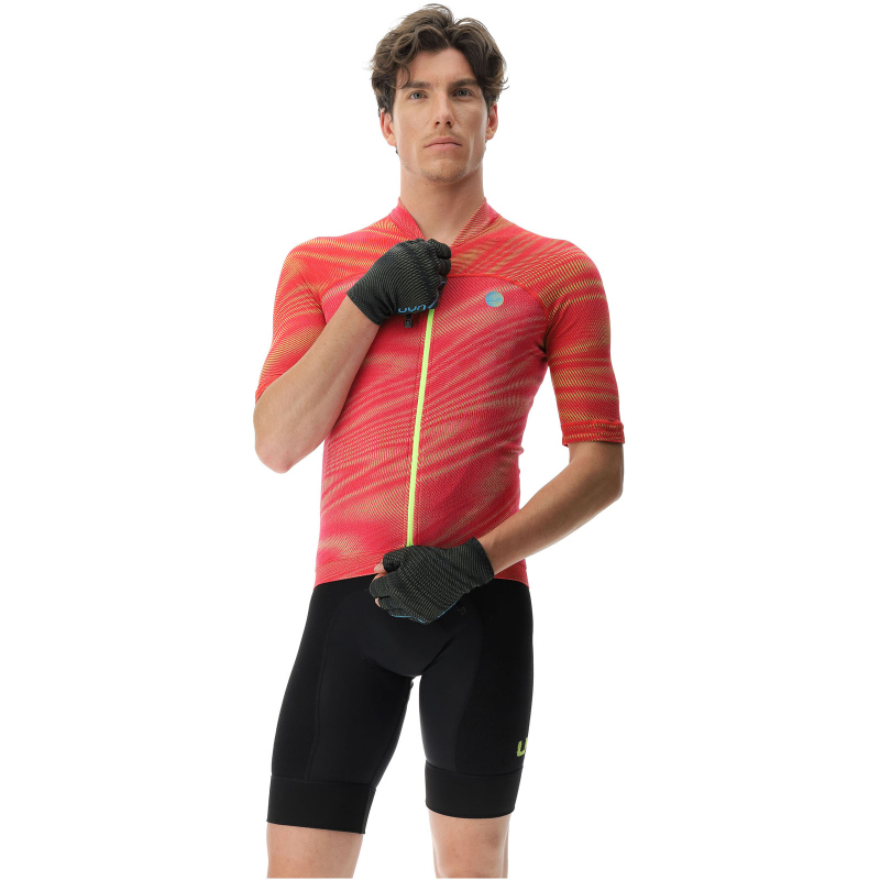 UYN Biking Wave Fahrrad-Trikot Herren vibrant red XXL von Uyn