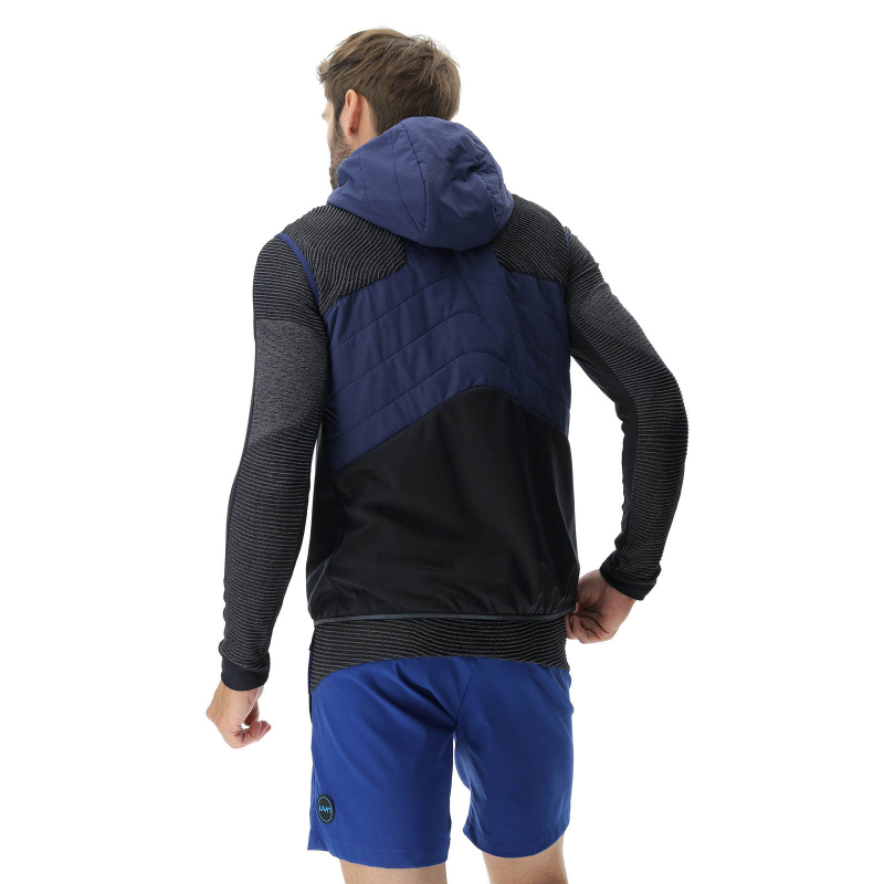 UYN Crossover Full-Zip Fahrradweste Herren deep blue/black/sodalite blue M von Uyn