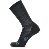 UYN Cycling Aero Winter-Fahrradsocken Herren black/turquoise 39-41 von Uyn