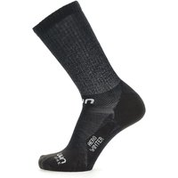 UYN Cycling Aero Winter-Fahrradsocken Herren black/white 39-41 von Uyn