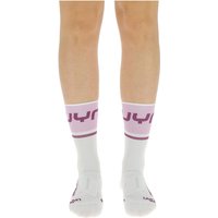 UYN Cycling One Light Fahrradsocken Damen W090 - white-lilac 39-40 von Uyn