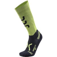 UYN Run Compression Fly lange Laufsocken mit Cool-Air-Flow Technologie aus Natex Herren acid green/black 42-44 von Uyn