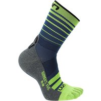 UYN Runner's Lauf-Zehensocken Herren A699 - blue-yellow fluo 39-41 von Uyn