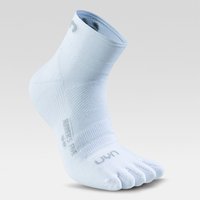 UYN Runner's Low Cut Lauf-Zehensocken Herren W000 - white 42-44 von Uyn