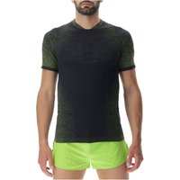 UYN Running Exceleration Laufshirt Herren black/lime XL von Uyn