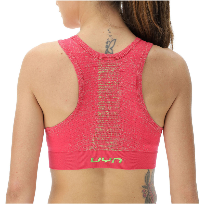 UYN Running Exceleration Sport-BH Damen rose/sunny XS von Uyn