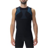 UYN Running Ultra1 ärmelloses Laufshirt Herren black/atlantic/atlantic L von Uyn