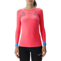 UYN Running Ultra1 langarm Laufshirt Damen rose red/lillac/peacock XS von Uyn