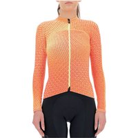 UYN Spectre Winter Overwear langarm Fahrrad-Trikot Damen orange ginger XL von Uyn