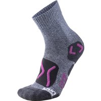 UYN Trekkingsocken Outdoor Explorer aus Natex Damen grey melange/violet 41-42 von Uyn