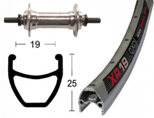 V-Rad Unisex – Erwachsene Alunabe Fahrradteile, Silb/Elox, One Size von V-Rad