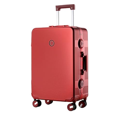 VALCLA Reisekoffer Großer Koffer mit Rollen, Aluminium-Koffer, wasserdicht und druckfest, versiegelter Koffer, Handgepäck Weichschalenkoffer (Color : F, Size : 22in) von VALCLA