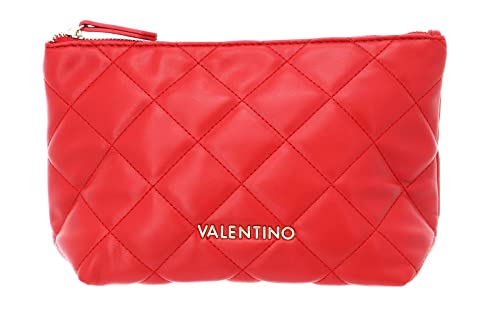Mario Valentino Valentino by Damen Okarina-Steppwaschbeutel Rot Ein Größe von VALENTINO