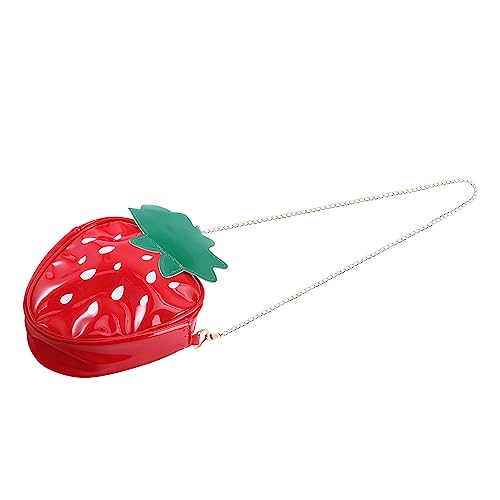 VALICLUD 2 Stück Mini Geldbörse Erdbeer Handtasche Erdbeer Förmige Tasche Erdbeer Umhängetasche Erdbeer Umhängetasche von VALICLUD