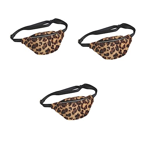 VALICLUD 3 STK Bauchtasche Umhängetasche Brusttasche Mit Leopardenmuster Taschen Mode von VALICLUD