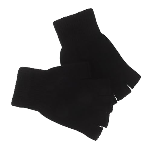 VALICLUD Halbfingerhandschuhe Mädchen Strickhandschuhe Halbfinger Fahrradhandschuhe Halbfinger Winterhandschuhe Mädchen Strickfäustlinge Fahrradhandschuhe Isolierte Fäustlinge Stricken von VALICLUD