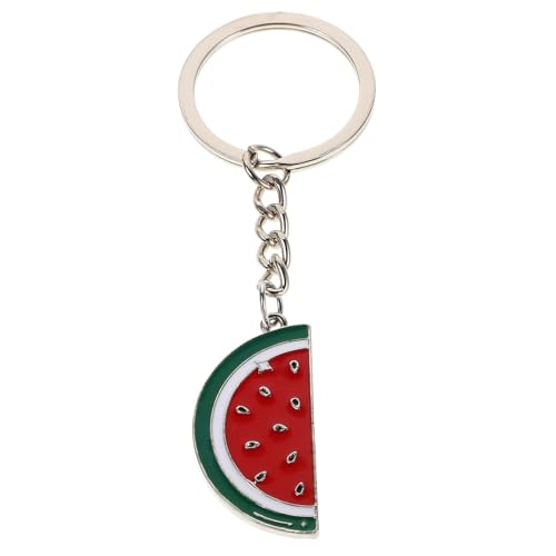 VALICLUD Niedlicher Wassermelonen-Emaille-Cartoon-Anhänger, Schlüsselanhänger, Obst-Charm-Schlüsselanhänger für Tasche, Zubehör, Neuheit, Tasche, Handtaschen-Anhänger für Frauen von VALICLUD