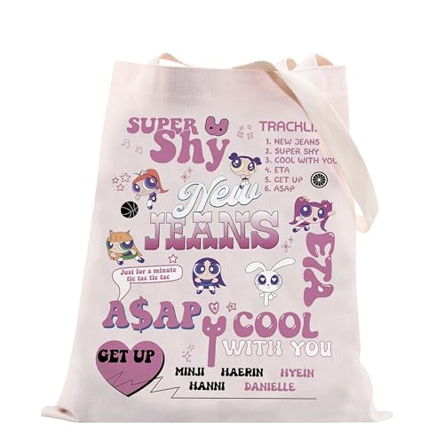 VAMSII K-POP Mädchengruppe Geschenk Njean Sänger Album Tasche K-POP Musikliebhaber Merchandise K-POP Fans Geschenk, Njean Bag, Modern von VAMSII