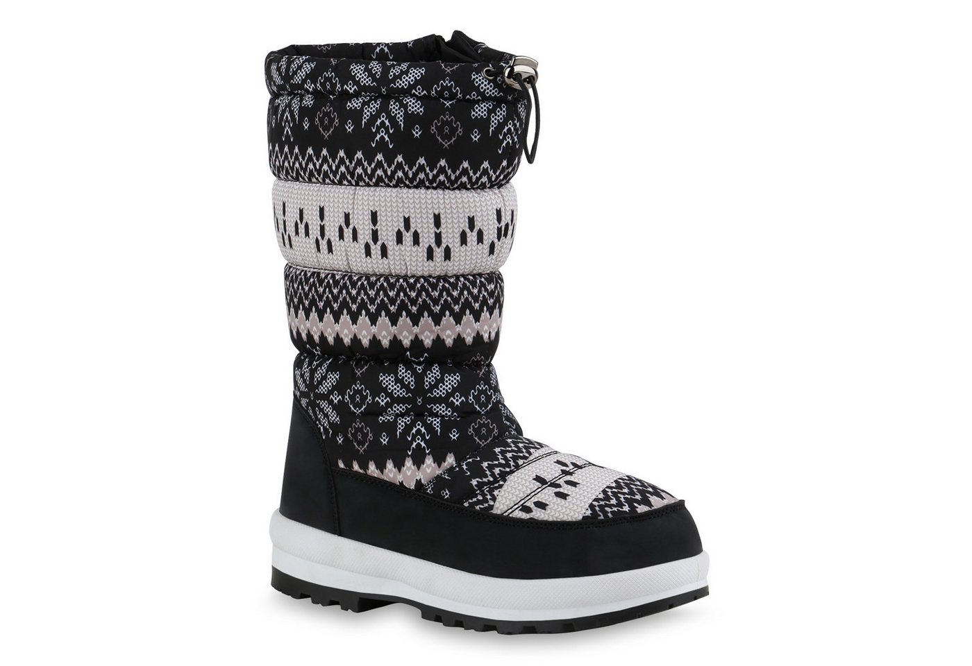 VAN HILL Damen Warm Gefütterte Winterstiefel Bequeme Stiefel Prints 836083 Winterstiefel Bequeme Schuhe von VAN HILL