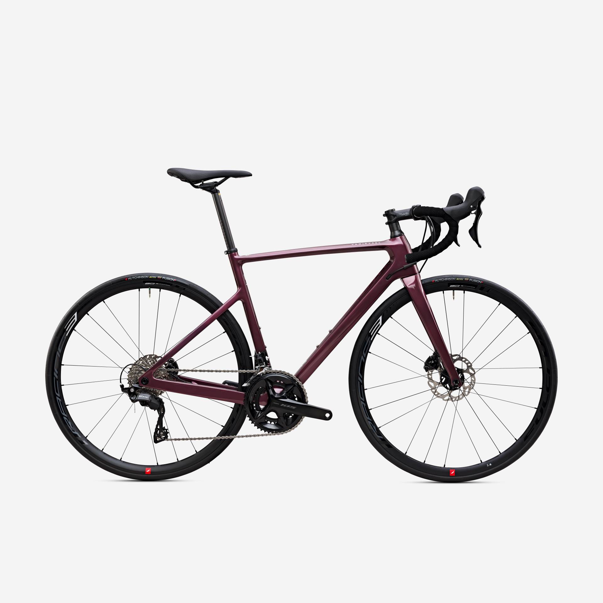 Rennrad EDR CF Carbon 105 12-fach dunkelrot von VAN RYSEL