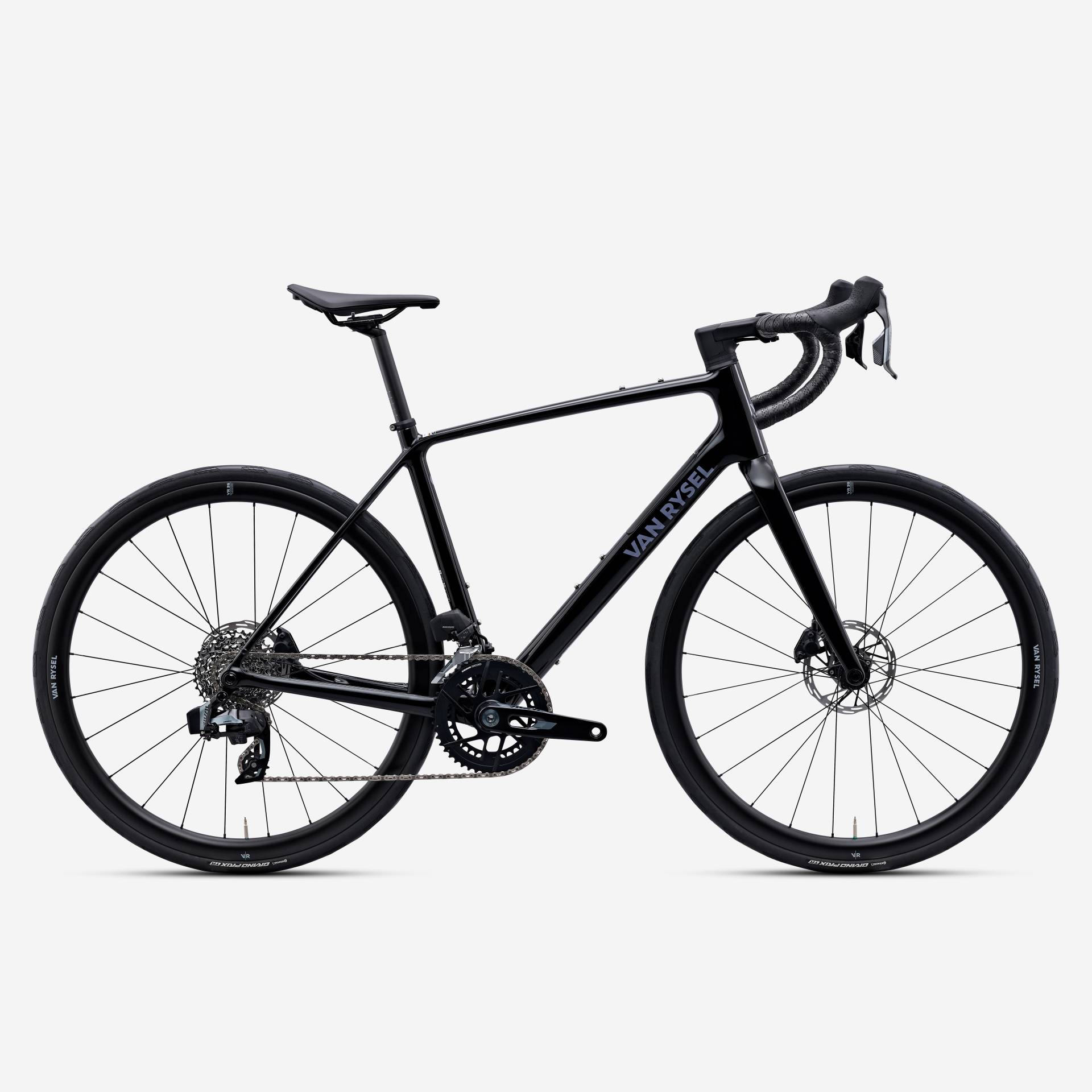 Endurance Rennrad EDR CF SRAM Rival AXS E1 2×12 schwarz von VAN RYSEL